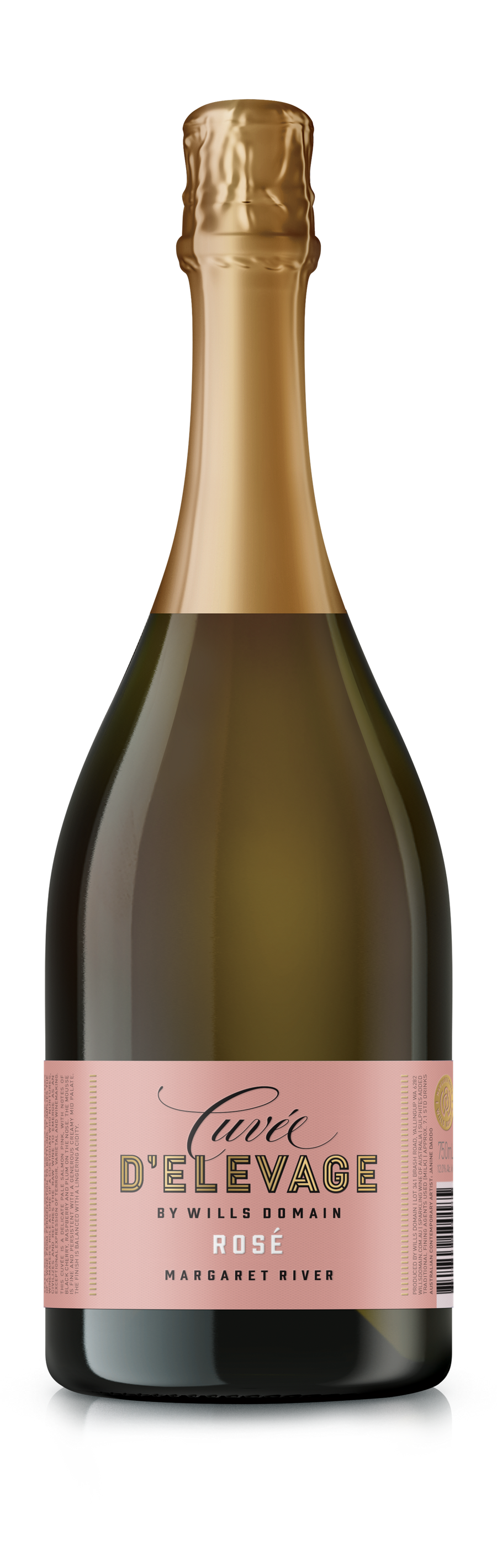 Cuvée d'Élevage Sparkling Rosé NV - Wills Domain
